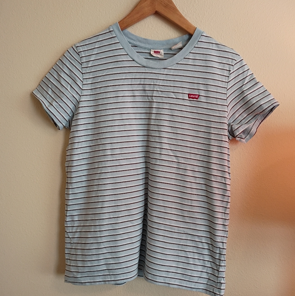 Levi's Striped Shirt Large - Picture 3 of 10